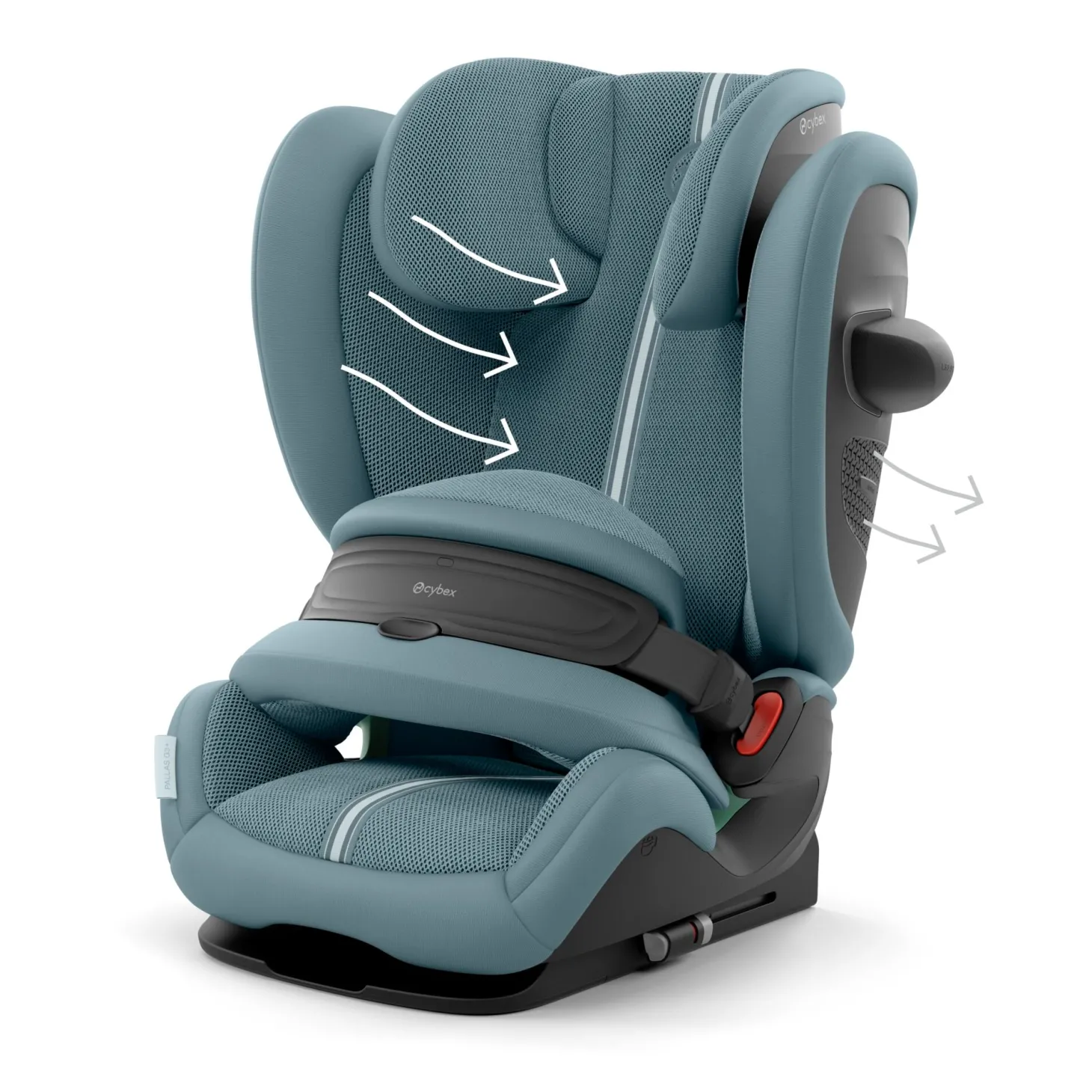Cybex Siège Auto Pallas G3 tissu Plus avec Bouclier Stormy Blue