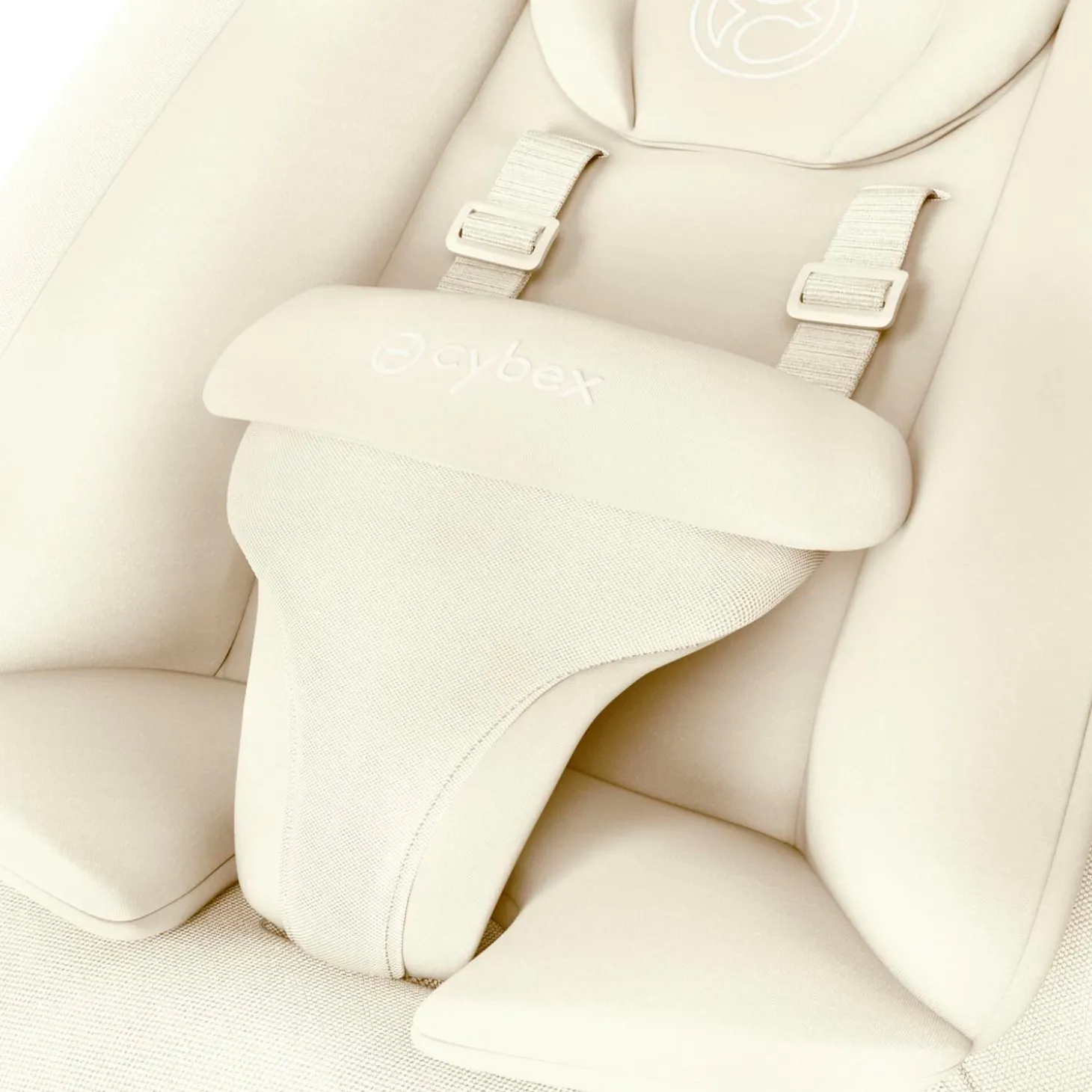 Cybex Transat pour chaises hautes Lemo et Click & Fold Canvas White Crème