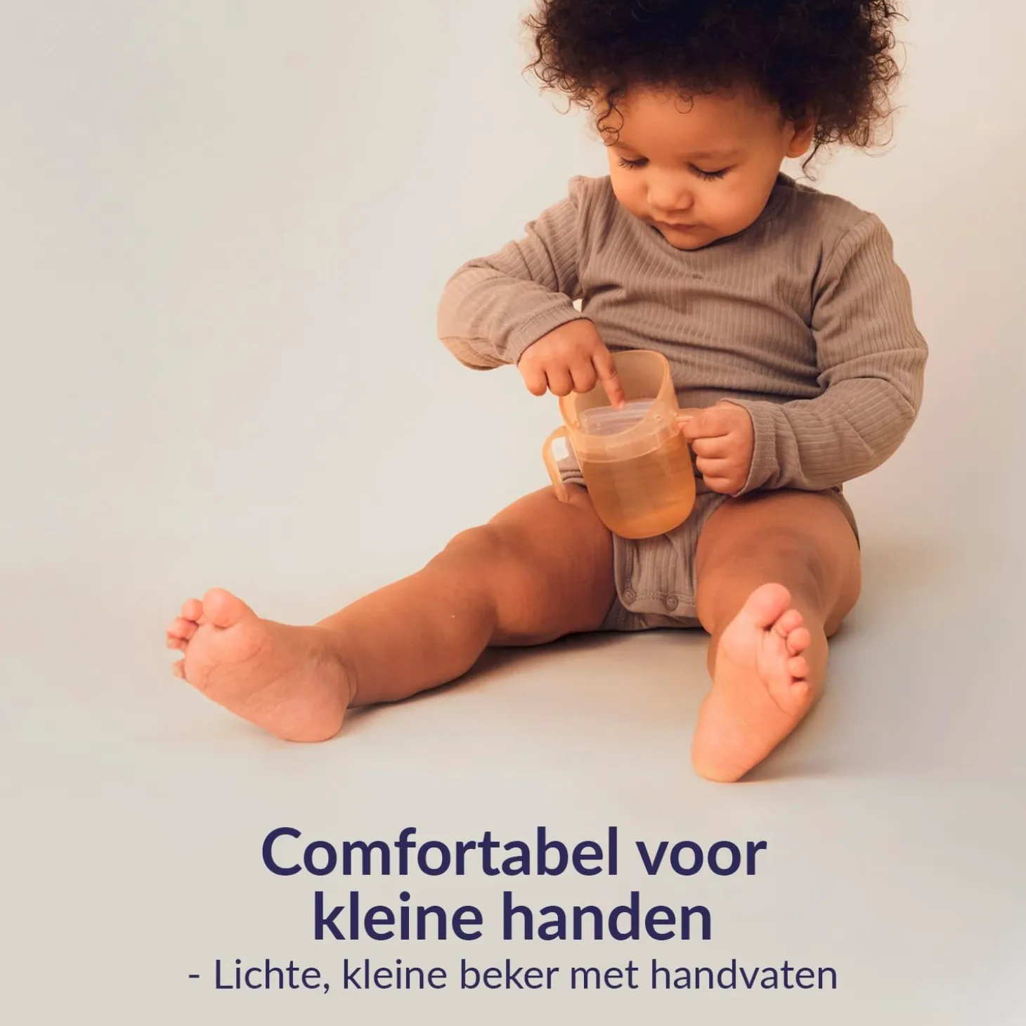 Difrax Lovi Gobelet Éducatif Genius Bébé Nude