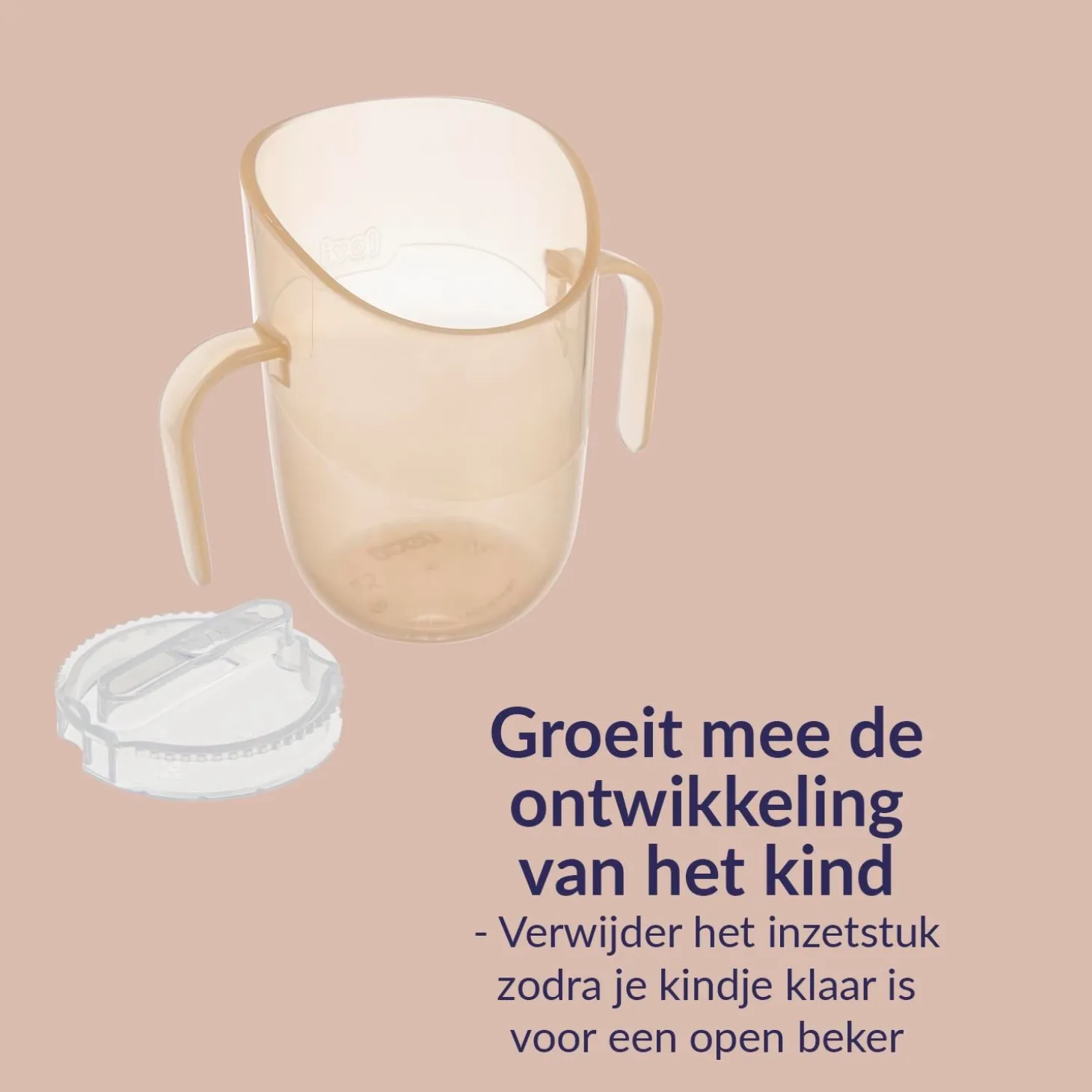 Difrax Lovi Gobelet Éducatif Genius Bébé Nude