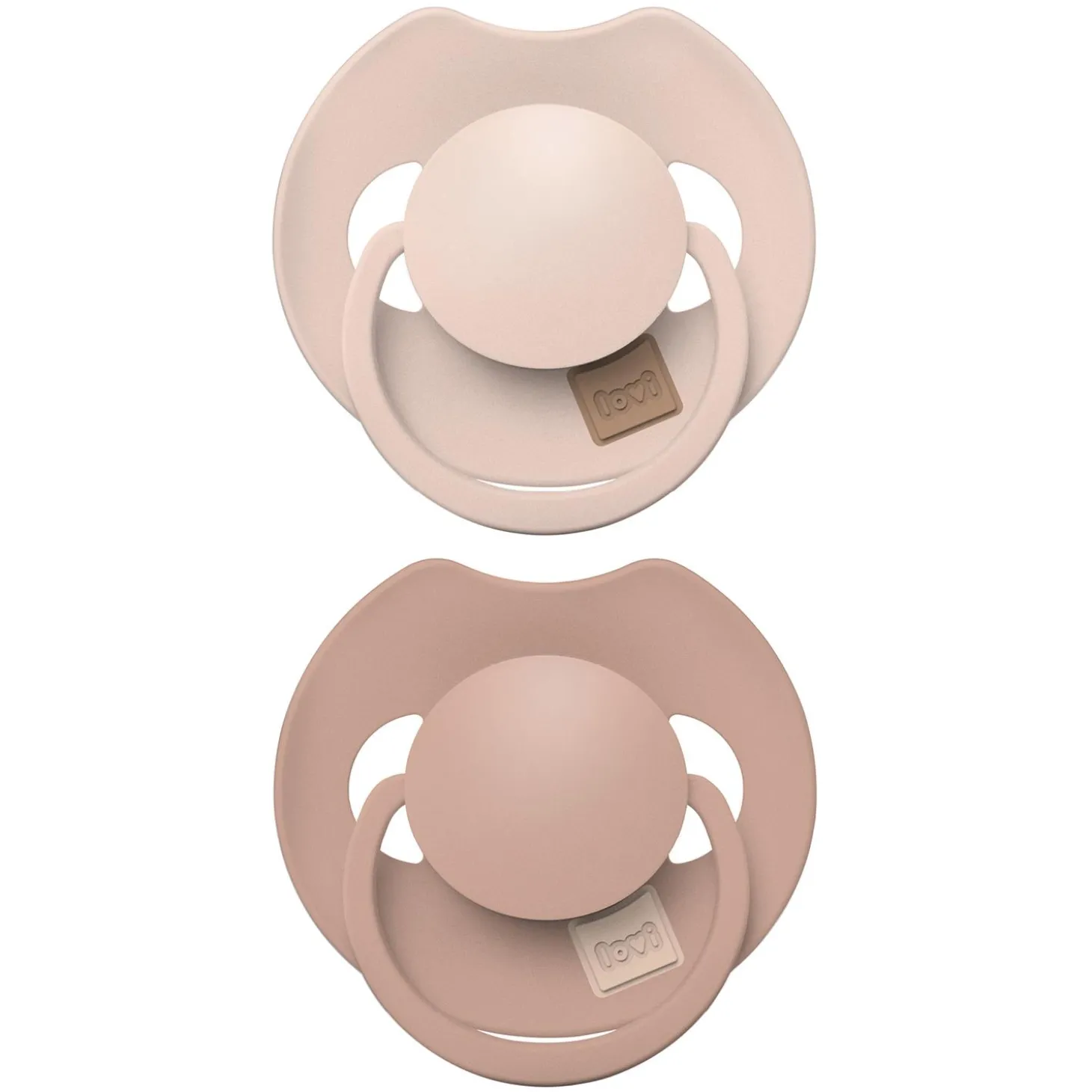 Difrax Lovi Sucette dynamique Prime boite de stérilisation Nude/Blush