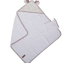 Domiva                    Cape de bain lilas + gant de toilette    75x75 cm