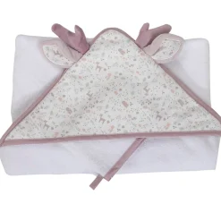 Domiva                    Cape de bain lilas + gant de toilette    75x75 cm