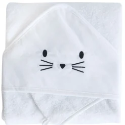 Domiva                    Coffret sortie de bain + gant    Blanc            75x75 cm