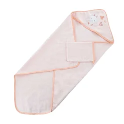 Domiva Coffret sortie de bain et gant Lapinou 75x75 cm