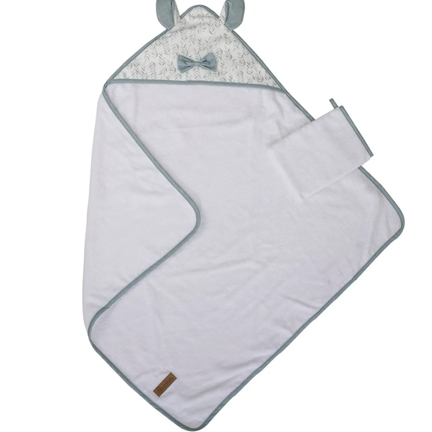 Domiva Coffret sortie de bain à oreilles avec gant de toilette Filou