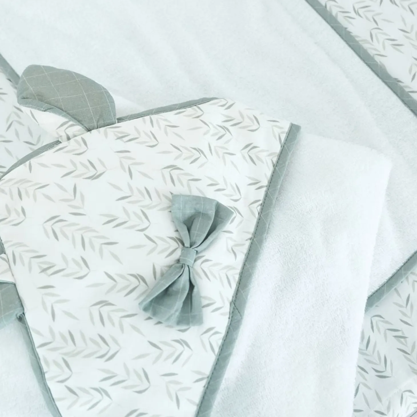 Domiva Coffret sortie de bain à oreilles avec gant de toilette Filou