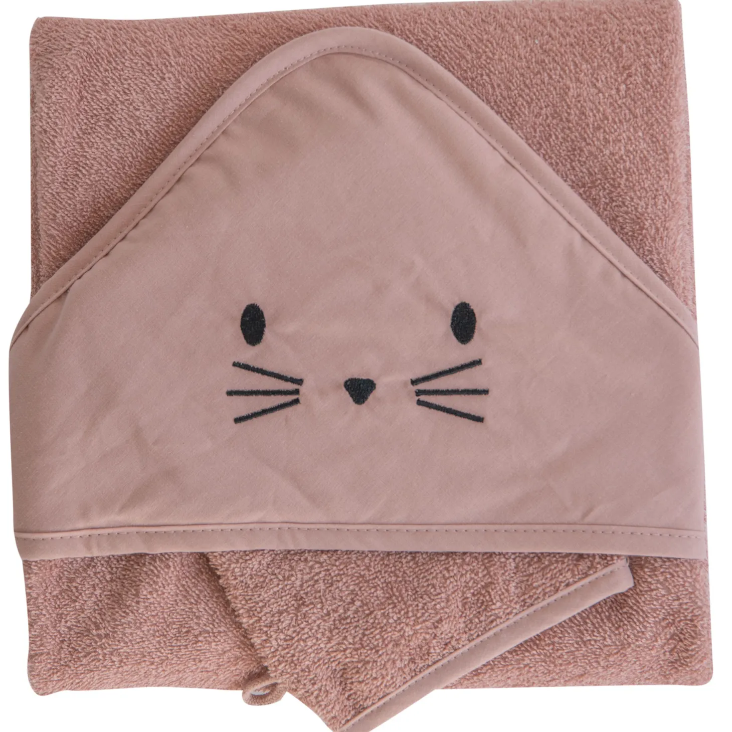 Domiva Coffret sortie de bain + gant Terracotta 75x75 cm