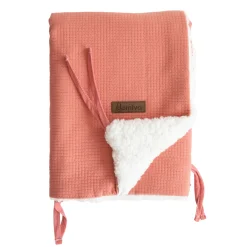 Domiva                    Couverture nomade fluffy     Terracotta