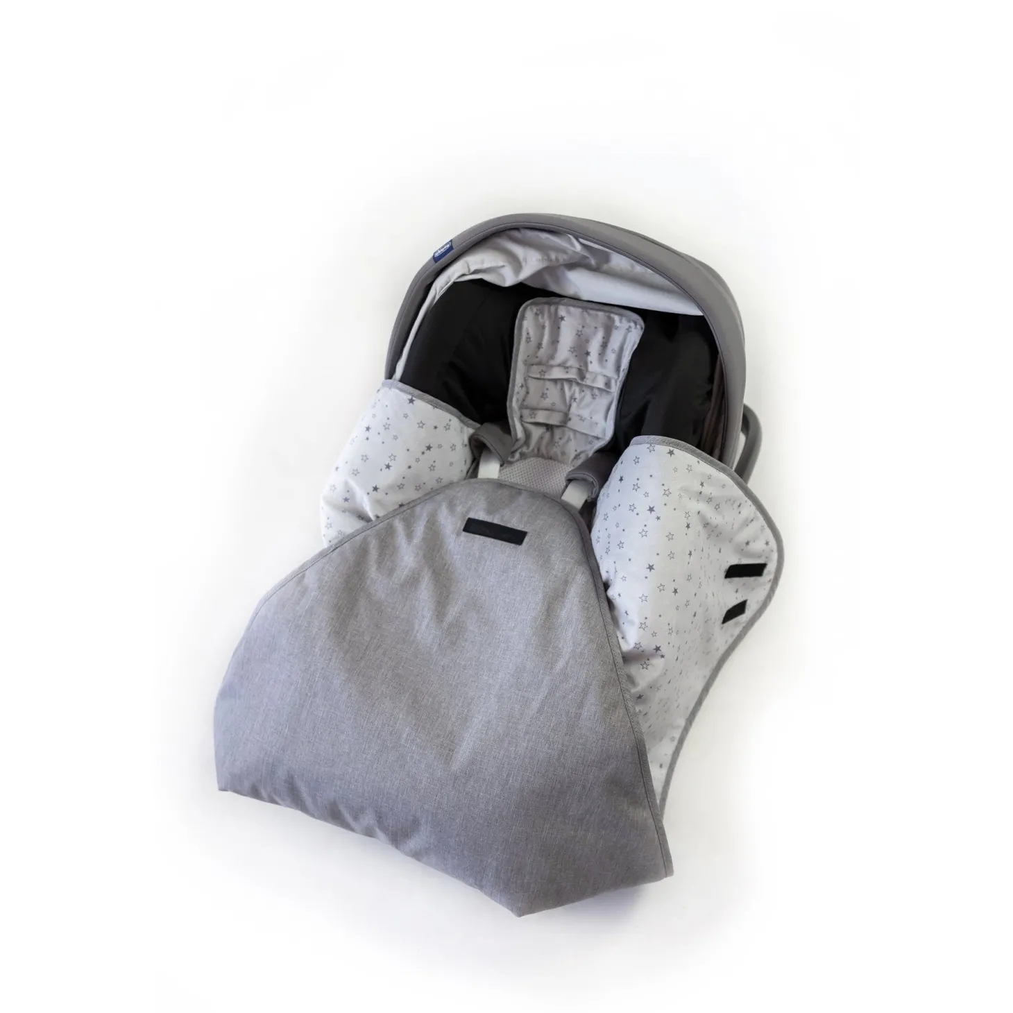 Domiva Douillette de sécurité pour siège auto Outdoor Imprime Etoiles Grises