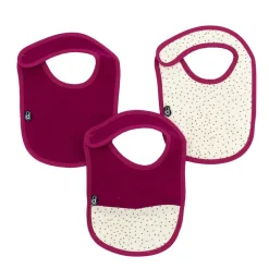 Domiva                    Lot de 3 bavoirs mousseline    Rouge            0-6 mois