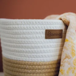 Domiva                    Lot de 2 Panières de rangement    Honey Moon Beige