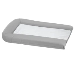 Domiva                    Matelas à langer PVC + 2 éponges amovibles    Gris Perle