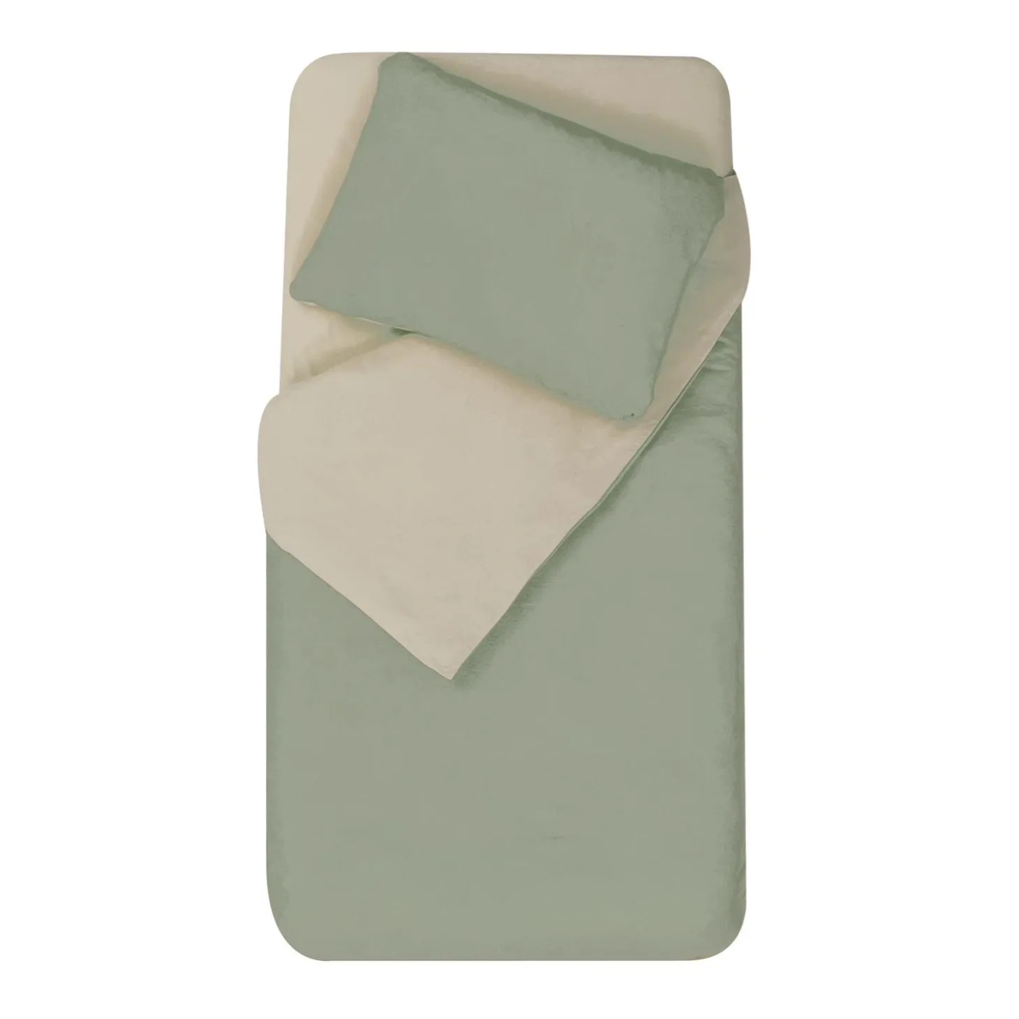 Domiva Parure de Couette + Taie Ginky/Sable 100x140 / 40x60 cm
