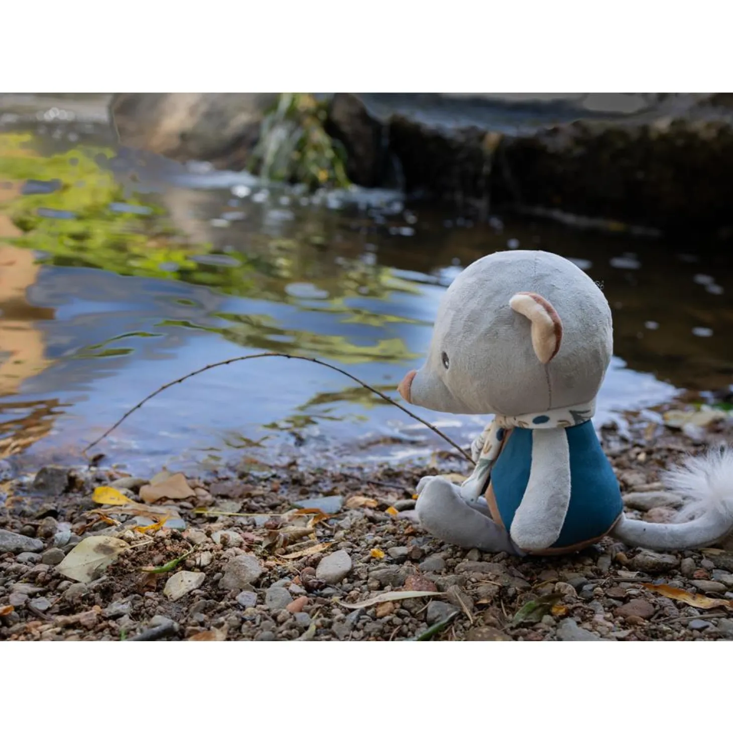 Domiva Peluche alix au fil de l'eau Multicolore 25 cm
