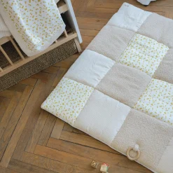 Domiva Tapis de parc d'éveil Honey Moon Beige 100x100 cm