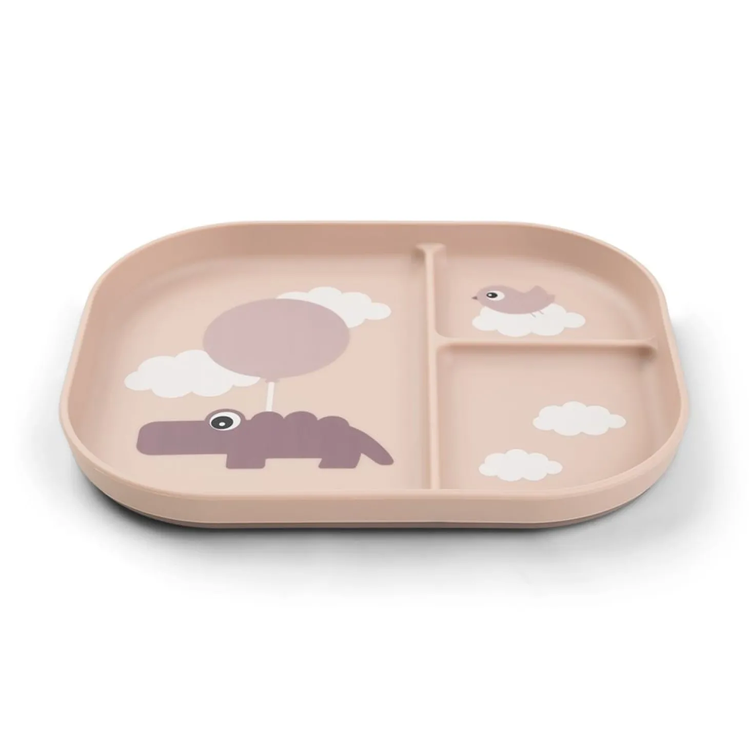 Done by Deer Assiette plateau happy clouds Foodie Rose 22 x 18 cm