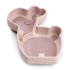 Done by Deer                    Assiette silicone avec ventouse  Lalee    Rose