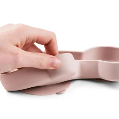 Done by Deer                    Assiette silicone avec ventouse  Lalee    Rose