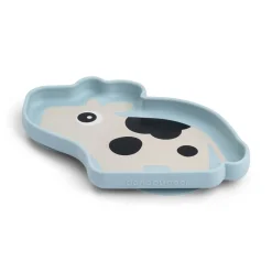 Done by Deer                    Assiette silicone avec ventouse Dotti    Bleu