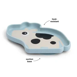 Done by Deer                    Assiette silicone avec ventouse Dotti    Bleu