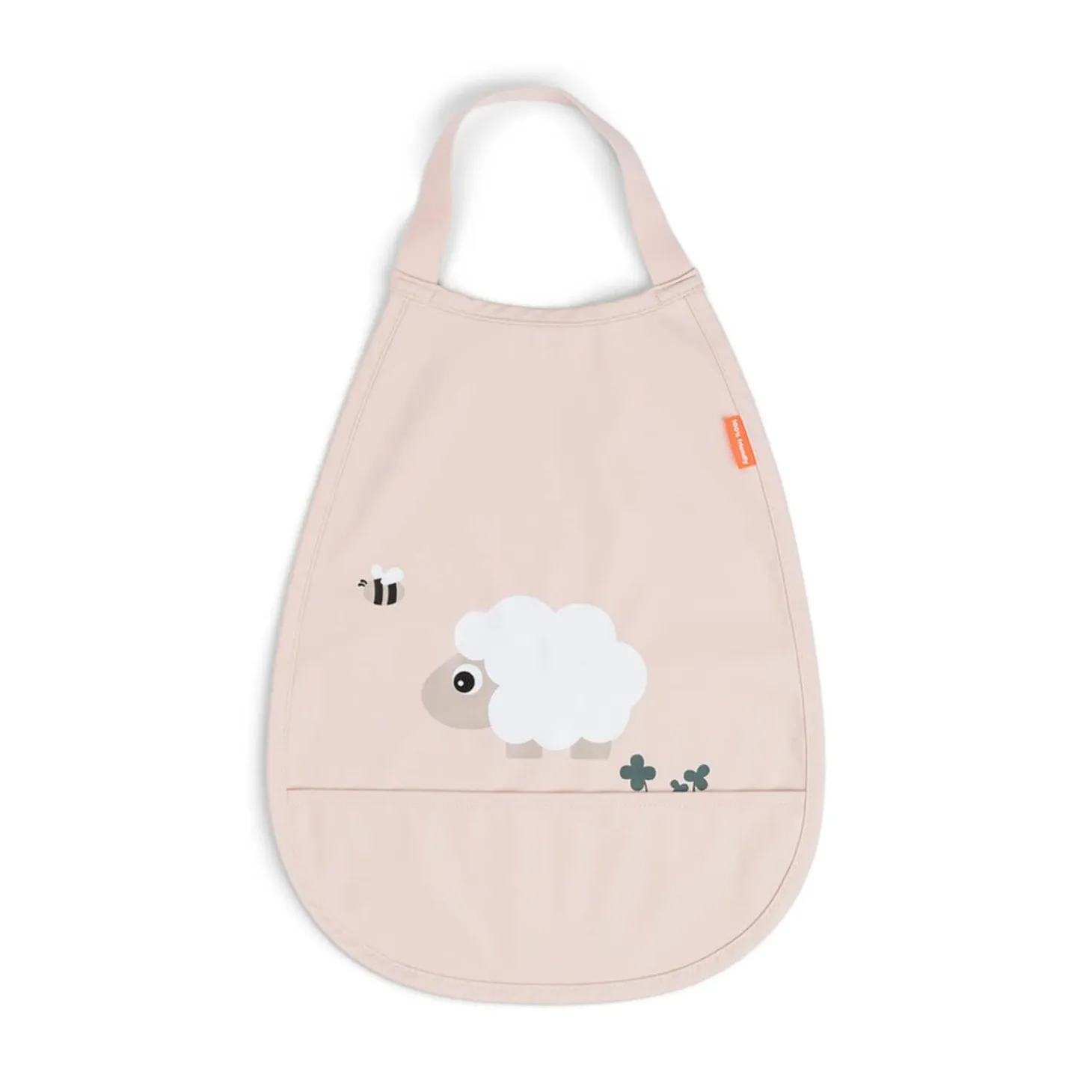 Done by Deer Bavoir élastique Tiny farm Rose