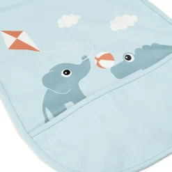 Done by Deer Bavoir velcro Playground Bleu