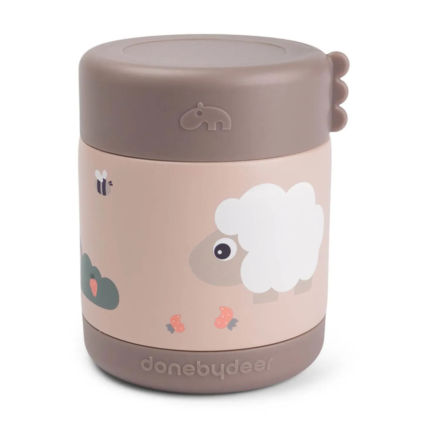Done by Deer Boîte repas isotherme Tiny farm Rose 300 ml