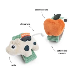 Done by Deer Bracelet hochet lot de 2 Dotti Vert
