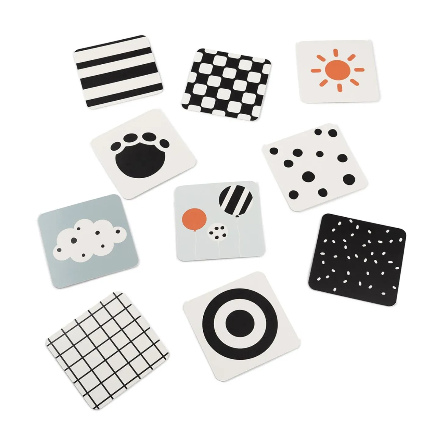 Done by Deer Cartes aux motifs contrastés lot de 10 Elphee Multicolore