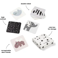 Done by Deer Cartes aux motifs contrastés lot de 10 Elphee Multicolore