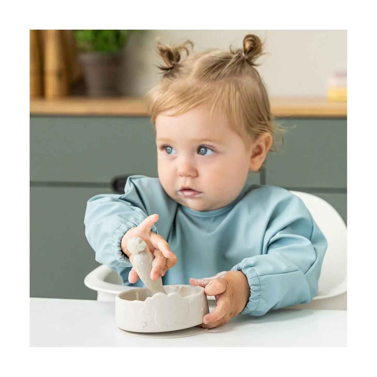 Done by Deer Coffret premier repas ventouse Sheepy Stick&Stay Rose