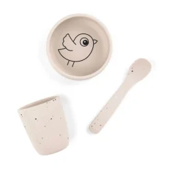 Done by Deer Coffret premier repas en silicone Birdee