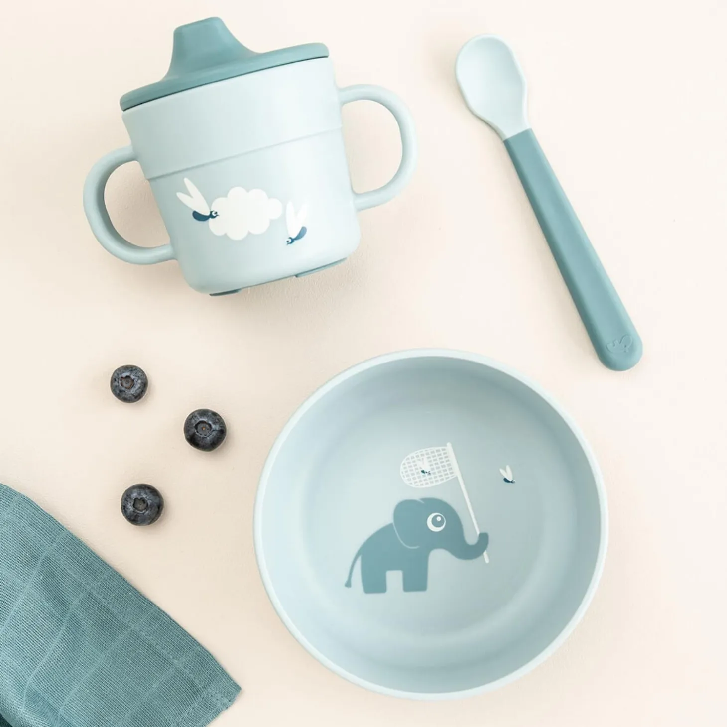 Done by Deer Coffret premier repas Foodie Elphee Bleu