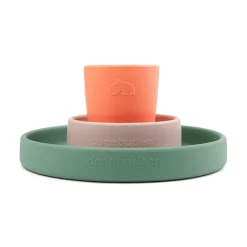 Done by Deer                    Coffret repas en silicone    Croco