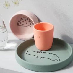 Done by Deer Coffret repas en silicone Croco