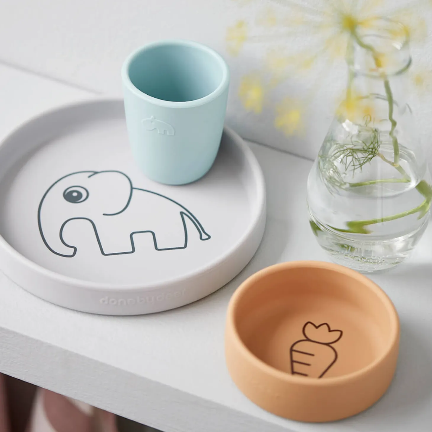 Done by Deer Coffret repas en silicone Elphee