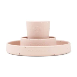Done by Deer Coffret repas en silicone Confetti Rose