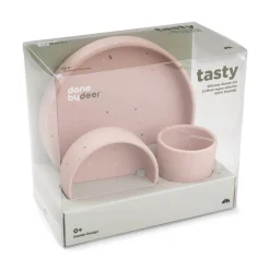 Done by Deer Coffret repas en silicone Confetti Rose