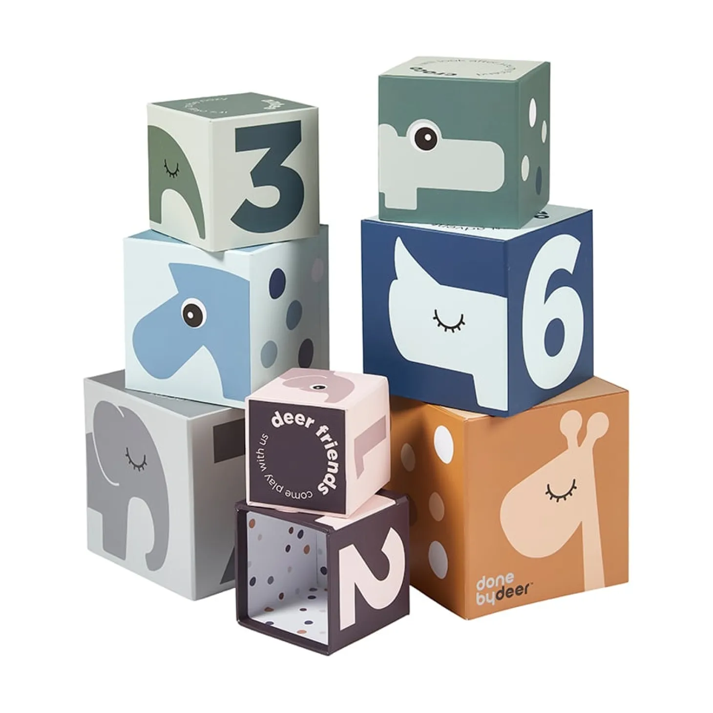 Done by Deer Cubes à empiler Deer friends