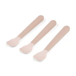 Done by Deer Cuillère bébé Foodie Easy-grip lot de 3 Rose
