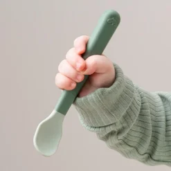 Done by Deer Cuillère bébé Foodie Easy-grip lot de 3 Sable
