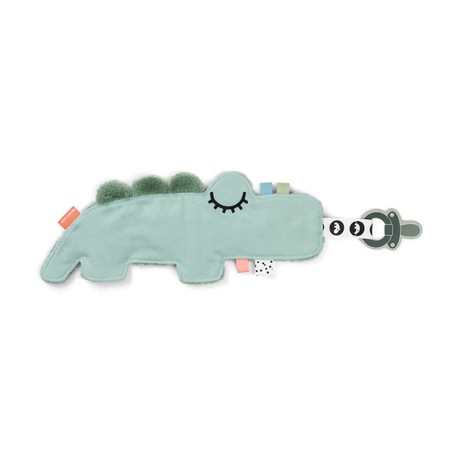 Done by Deer Doudou attache-sucette Croco Vert