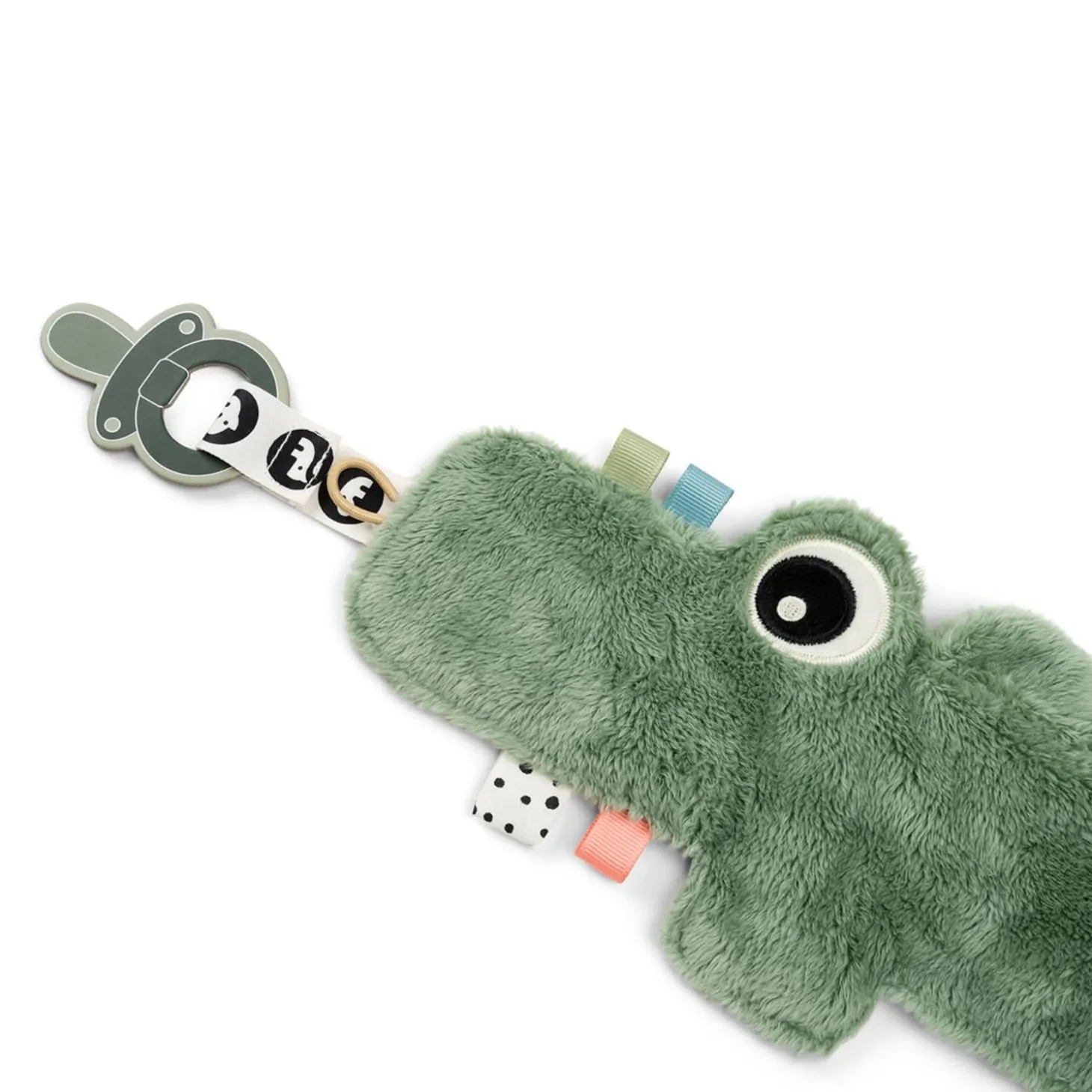 Done by Deer Doudou attache-sucette Croco Vert