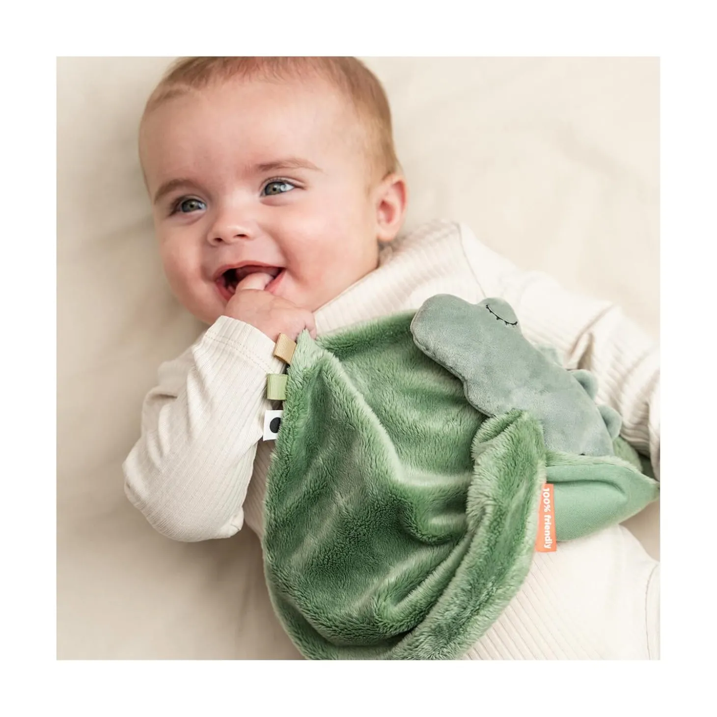 Done by Deer Doudou plat Croco Vert