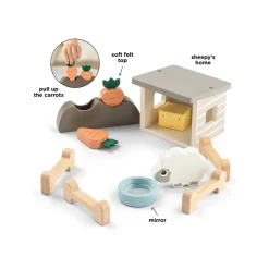 Done by Deer                    Ensemble de jeu Tiny farm Sheepy    Multicolore
