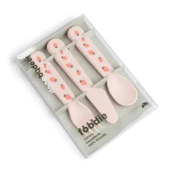 Done by Deer                    Foodie couverts set de 3 Tiny farm    Rose