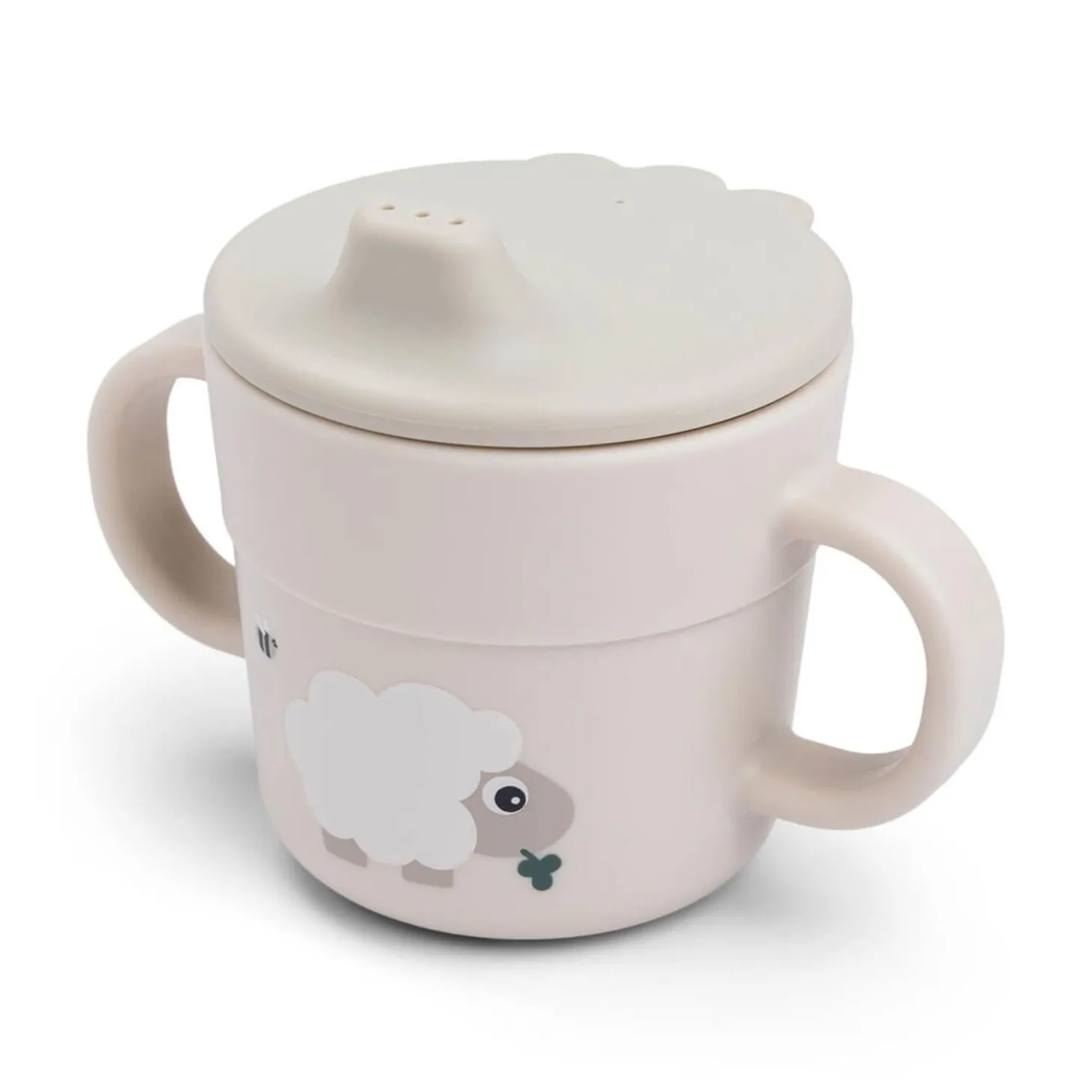 Done by Deer Foodie tasse d'apprentissage Tiny farm Sable 215 ml