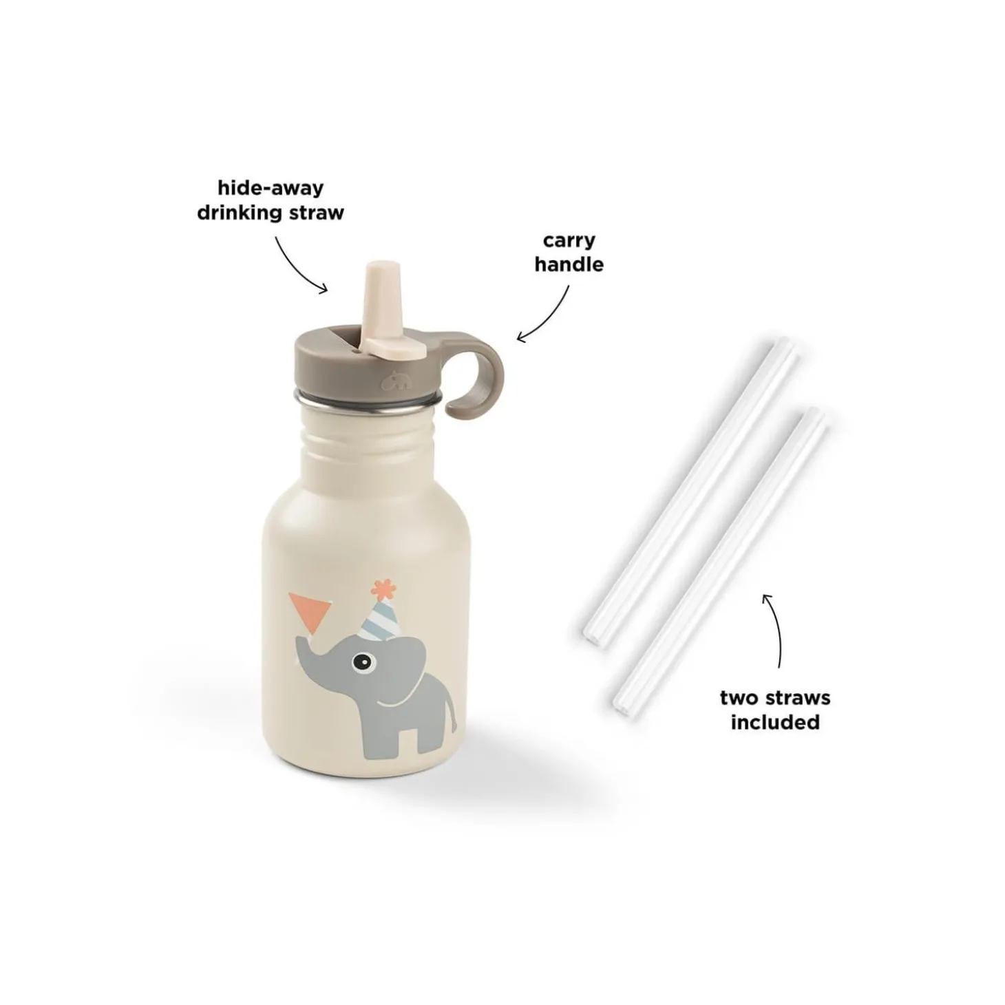 Done by Deer Gourde inox Celebration Sable 350 ml