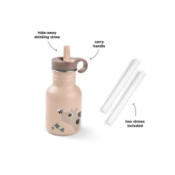 Done by Deer                    Gourde inox Tiny farm    Rose            350 ml